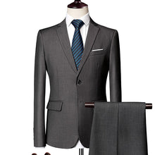 Load image into Gallery viewer, Mens Suits 2020 Costum Solid Formal Work Business Tuxedo male 3 Piece Casual Terno wedding Party Terno suit slim fit Asian Size
