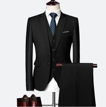 Load image into Gallery viewer, Mens Suits 2020 Costum Solid Formal Work Business Tuxedo male 3 Piece Casual Terno wedding Party Terno suit slim fit Asian Size
