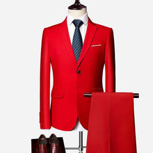 Load image into Gallery viewer, Mens Suits 2020 Costum Solid Formal Work Business Tuxedo male 3 Piece Casual Terno wedding Party Terno suit slim fit Asian Size
