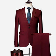 Load image into Gallery viewer, Mens Suits 2020 Costum Solid Formal Work Business Tuxedo male 3 Piece Casual Terno wedding Party Terno suit slim fit Asian Size
