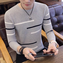 Load image into Gallery viewer, Korea Grey Sweaters And Pullovers Men Long Sleeve Knitted Sweater High Quality Winter Pullovers Homme Warm Navy Coat 3xl Newest
