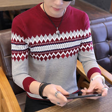 Load image into Gallery viewer, Korea Grey Sweaters And Pullovers Men Long Sleeve Knitted Sweater High Quality Winter Pullovers Homme Warm Navy Coat 3xl Newest
