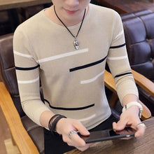 Load image into Gallery viewer, Korea Grey Sweaters And Pullovers Men Long Sleeve Knitted Sweater High Quality Winter Pullovers Homme Warm Navy Coat 3xl Newest
