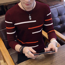 Load image into Gallery viewer, Korea Grey Sweaters And Pullovers Men Long Sleeve Knitted Sweater High Quality Winter Pullovers Homme Warm Navy Coat 3xl Newest
