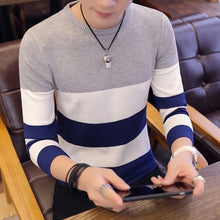 Load image into Gallery viewer, Korea Grey Sweaters And Pullovers Men Long Sleeve Knitted Sweater High Quality Winter Pullovers Homme Warm Navy Coat 3xl Newest

